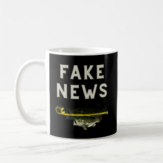 Fake News Large Mouth Bass Fishing Kaffemugg