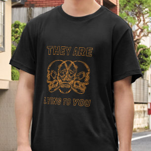 Fake News Media Anti Krig T Shirt