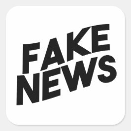 Fake News mode Post Truth Fyrkantigt Klistermärke