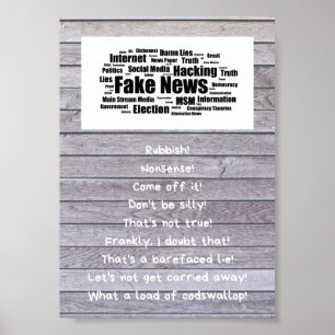 Fake News Poster - Sanningen är där ute.