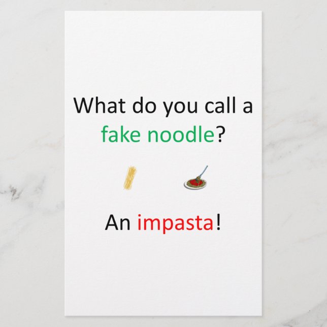 Fake Noodle Joke (Framsida)