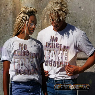 FAKE PEOPLE Grunge Pastellprodukter Textrela T Shirt