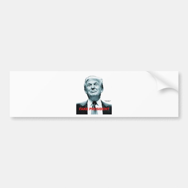 Fake President (Trump) Bildekal (Framsidan)