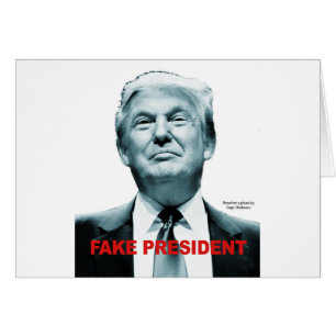 Fake President (Trump) Hälsningskort