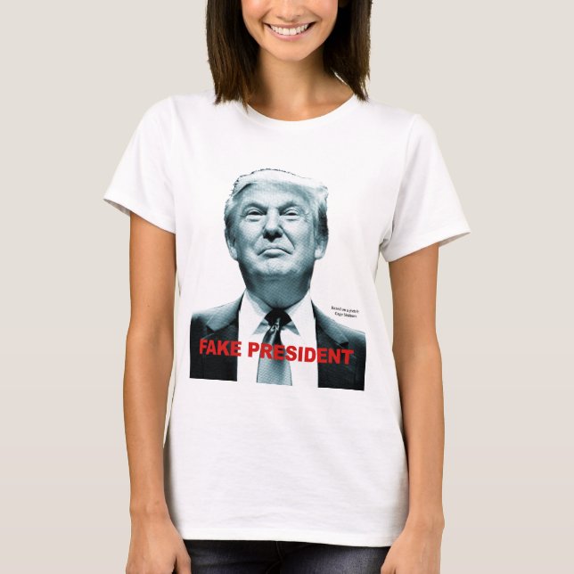 Fake President (Trump) Tröja (Framsida)