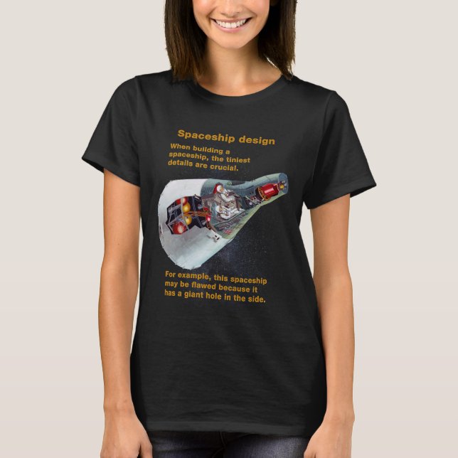 Fake Science T-Shirt - Spaceshift-design (Framsida)