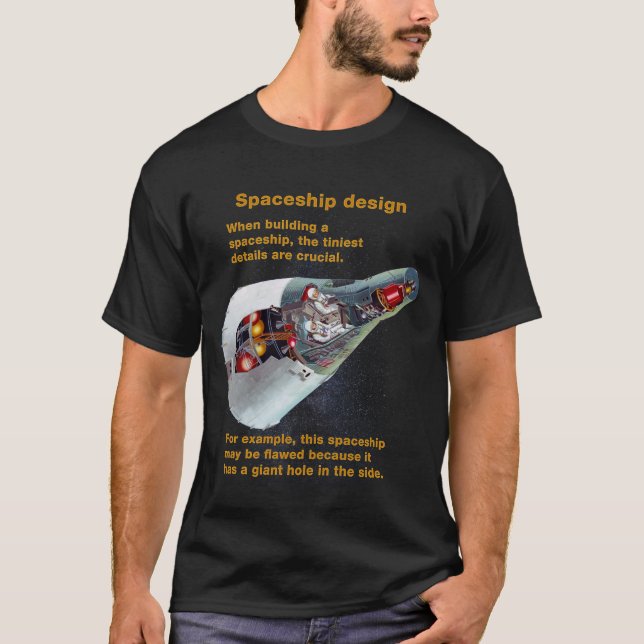 Fake Science T-Shirt - Spaceshift-design (Framsida)
