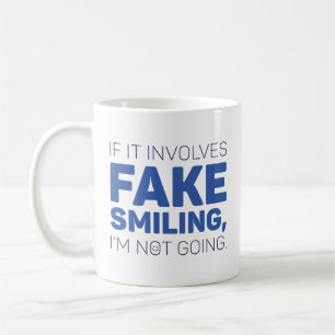 Fake Smiling Kaffemugg