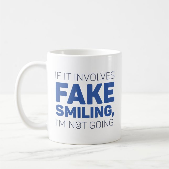 Fake Smiling Kaffemugg (Vänster)
