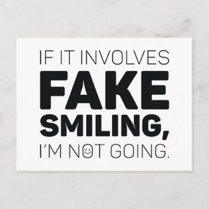 Fake Smiling Vykort