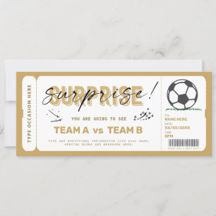 Fake Soccer Game Biljett Gift Voucher