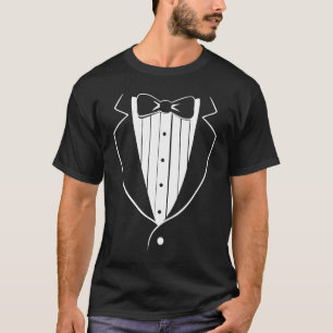 Fake Tuxedo White Halloween Costume T Shirt