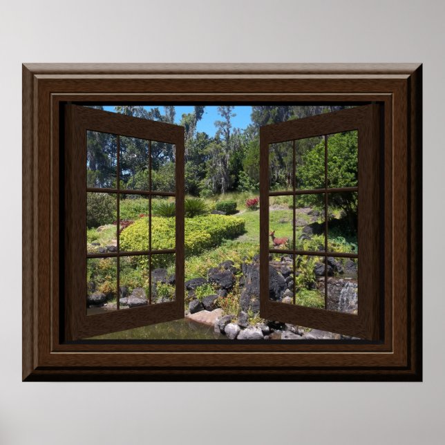 Fake Window Poster fredligt liggande Zen (Framsidan)