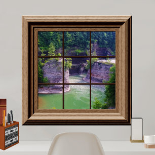 Fake Window Poster Peacval River Gorge