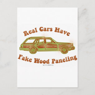 Fake Wood Paneling Vykort