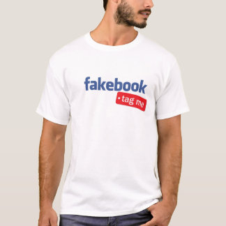fakebook märker mig skjortan tee shirt