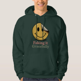 Faking It Gracefully | Mental Health Mood Hoodie