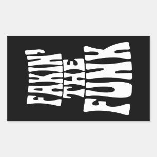 Fakin's Funk Rektangulärt Klistermärke