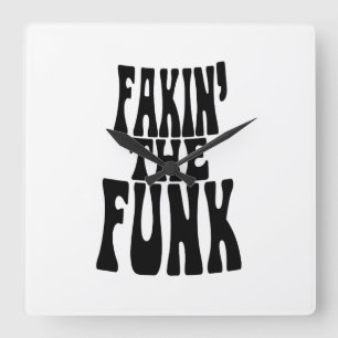 Fakin't Funk Fyrkantig Klocka