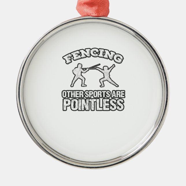 Fäkta är andra sportar Pointless Julgransprydnad Metall (Framsidan)