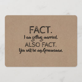 Fakta BRUDGUMMENS BESTE MAN FROLICK FÖRSLAG Inbjudningar