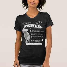 Fakta för vitboxarehund t shirt