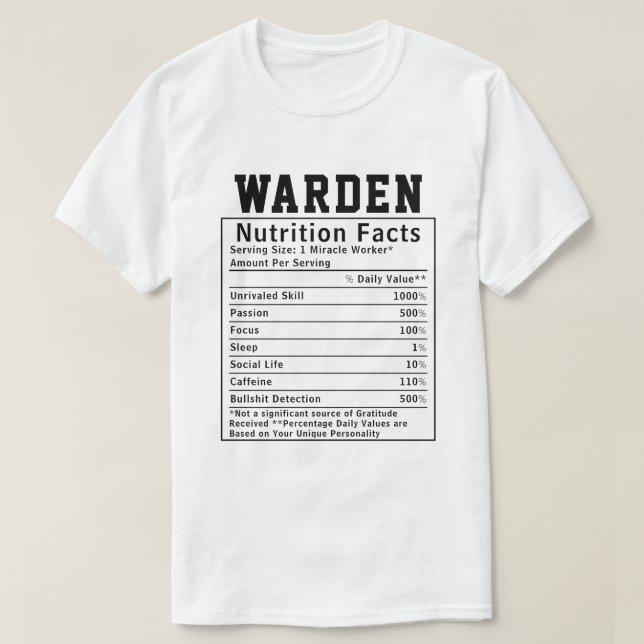 Fakta i fängelsematerial Gift T Shirt (Design framsida)