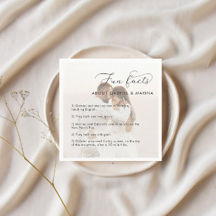 Fakta i Roligten Facts Newlyweds Bröllop Pappersservett