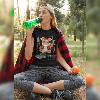 Fakta-Kontrollera Först, Argumentera Sen Blommig T Shirt
