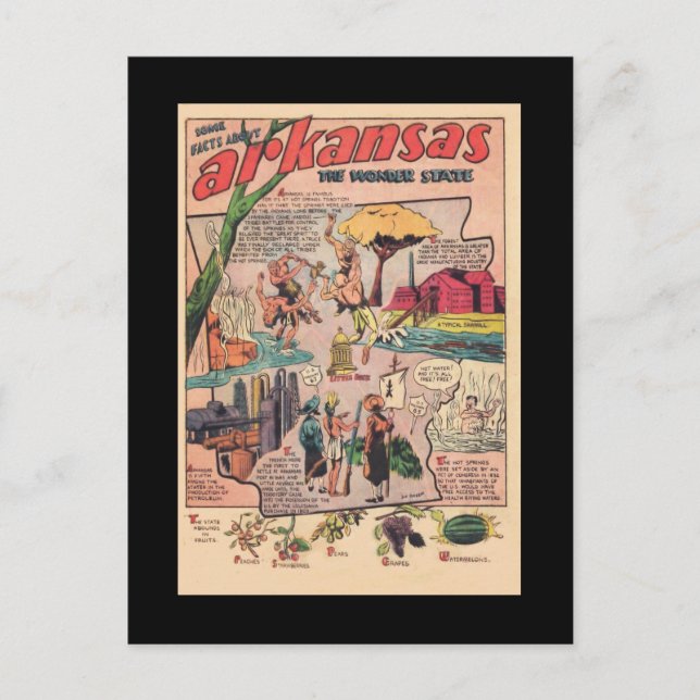 Fakta om Arkansas Vykort (Framsida)