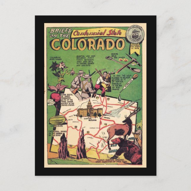 Fakta om Colordao Vykort (Framsida)