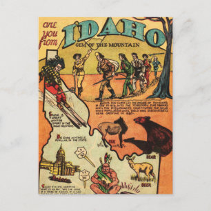 Fakta om Idaho Vykort