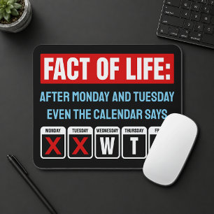 Fakta om Livskalender Säger WTF Humor Musmatta