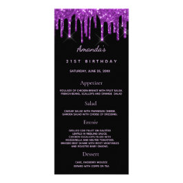 Fakta om svart lila glitter roligt reklamkort