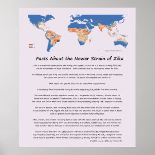 Fakta om Zika Poster med RoseWrites