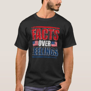 Fakta över känslor hos oss Flagga Förenade Stater T Shirt