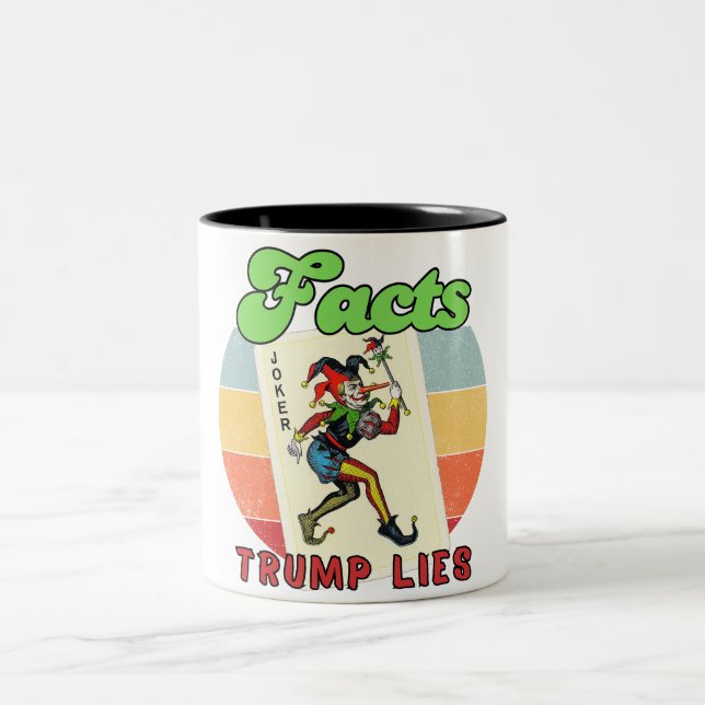 Fakta - Trump Ljuger Två-Tonad Mugg (Center)