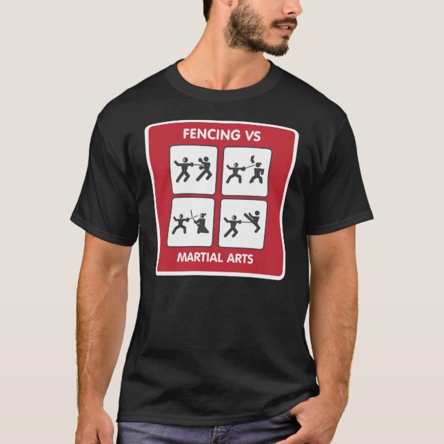 Fäkta vs kampsportar tee (Framsida)