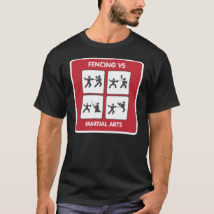 Fäkta vs kampsportar tee shirt