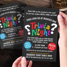Faktakväll spel kväll färgglad quiz kampanj