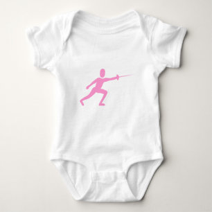 Fäktande figur - Rosa Tee Shirt