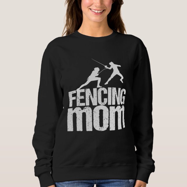 Fäktande mamma svärdfäktning fäktare  2 t shirt (Framsida)
