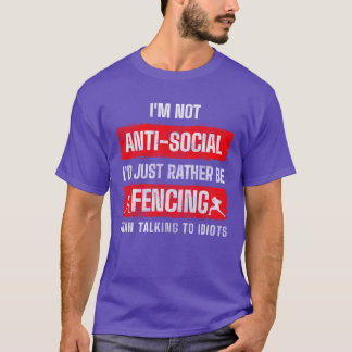 Fäktare Sport Fäktning Hobby familj T Shirt