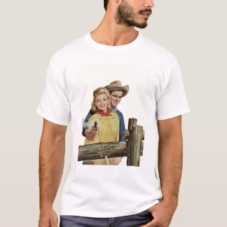 Fäktat i Cowboy T Shirt