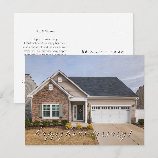 Faktisk fotorealtor Lycklig-bojkott Vykort (Fram/baksida)