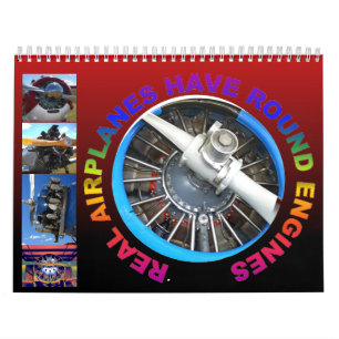 Faktiska flygplan har rundmotorer 2013 kalender