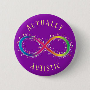 Faktiskt Autistic Autistic pride knäppas Knapp