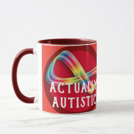 Faktiskt Autistic mugg för