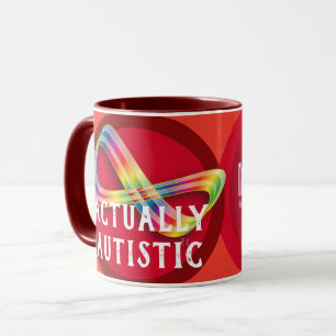 Faktiskt Autistic mugg för