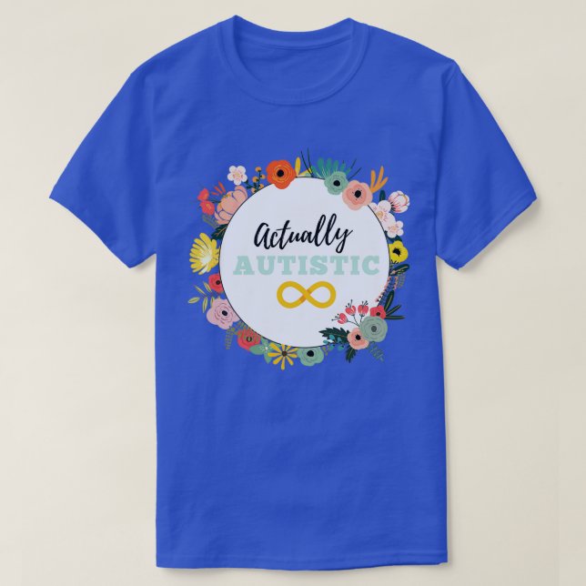 Faktiskt autistisk 6 t shirt (Design framsida)